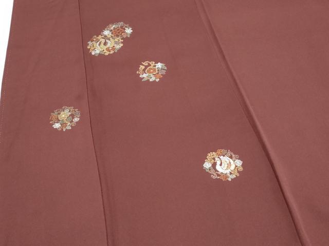平和屋着物▼訪問着 総刺繍 竹屋町刺繍 正倉院花鳥文 金銀糸 正絹 逸品 CABD5479th