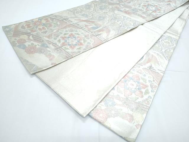 平和屋着物◎六通柄袋帯 正倉院鳳凰花文 正絹 逸品 CABE6561th