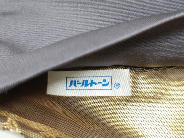 平和屋着物●西陣 河合美術織物謹製 六通柄袋帯 唐織 切嵌飛鶴松文 金糸 正絹 逸品 CABD5774hy