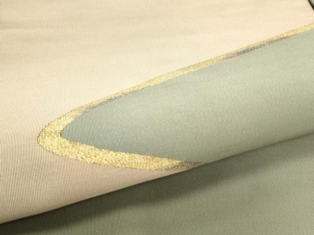 平和屋着物●爪掻き本綴れ 八寸名古屋帯 流水文 金糸 正絹 逸品 CABD5848hy