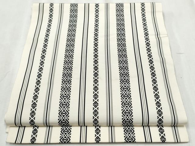 平和屋着物●本場筑前博多織 八寸名古屋帯 献上 正絹 逸品 CABD5881hy