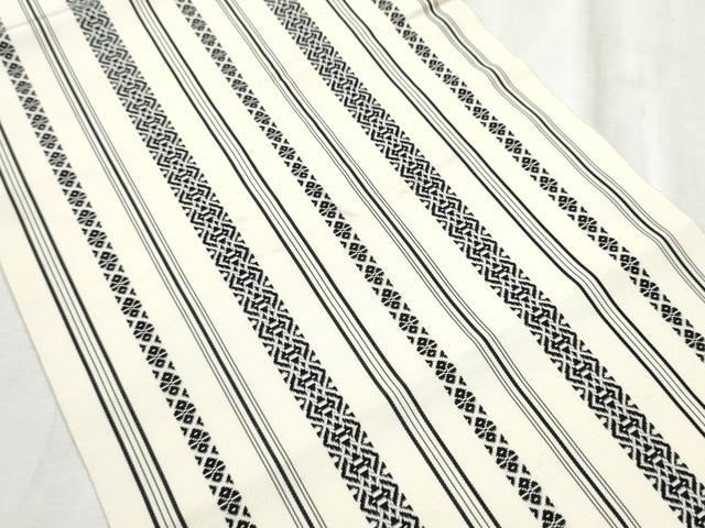 平和屋着物●本場筑前博多織 八寸名古屋帯 献上 正絹 逸品 CABD5881hy