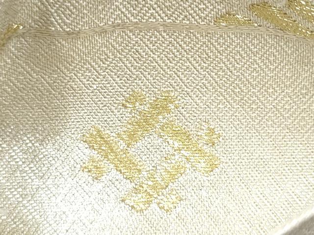 平和屋着物●西陣 野々村織物謹製 佐賀錦 六通柄袋帯 亀甲花文 金銀糸 正絹 逸品 CABD5901hy