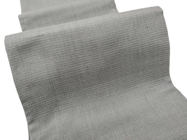 平和屋着物●半幅帯 紬地 ワンポイント 雷神 正絹 逸品 CABD5945hy