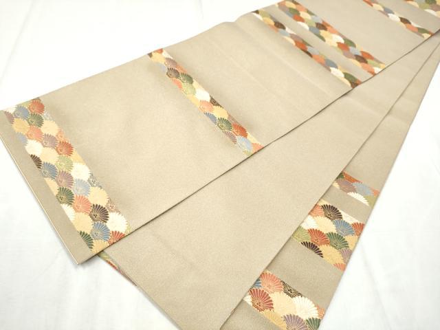 平和屋着物●六通柄袋帯 綴れ 菊尽くし 正絹 逸品 CABD5999hy