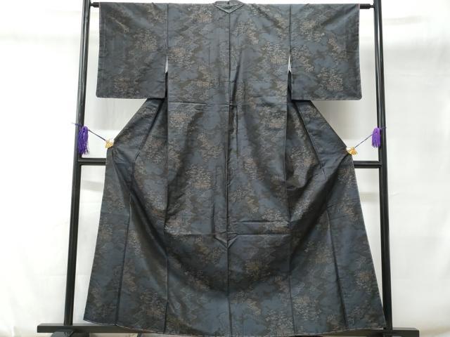 平和屋着物■本場大島紬 風景文 正絹 逸品 未使用 CABD6077fb