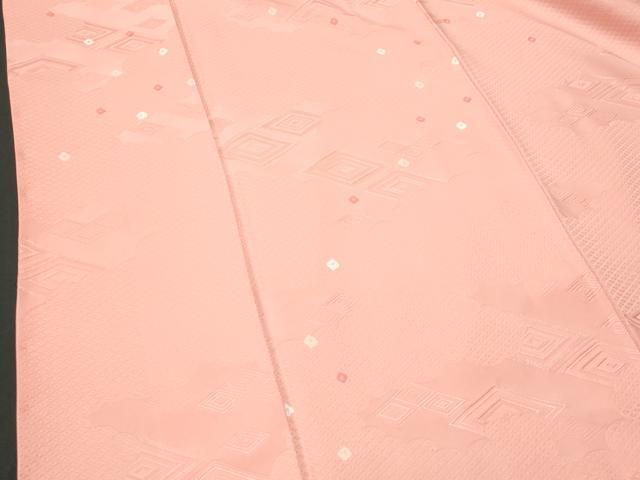 平和屋着物■上質な小紋 菱文 正絹 逸品 CABD6122fb