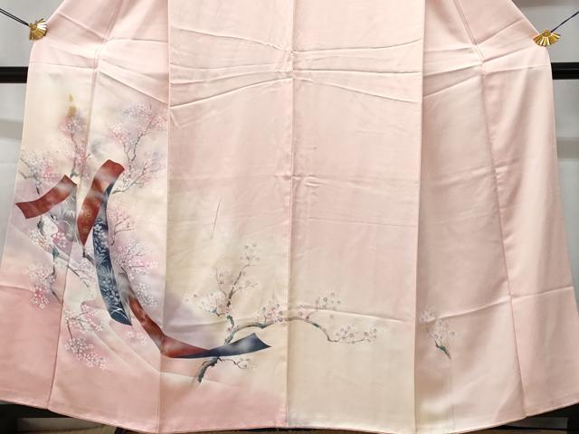 平和屋着物■訪問着 熨斗枝花文 暈し染め 金彩 正絹 逸品 CABD6165fb