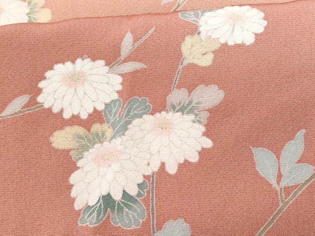 平和屋着物■訪問着 枝菊文 暈し染め 正絹 逸品 CABD6274fb