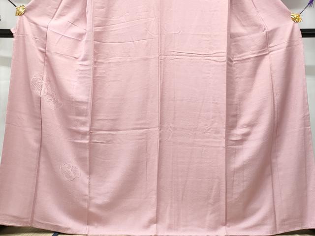 平和屋着物■無地絵羽訪問着 桐 鴇色 正絹 逸品 CABD6298fb