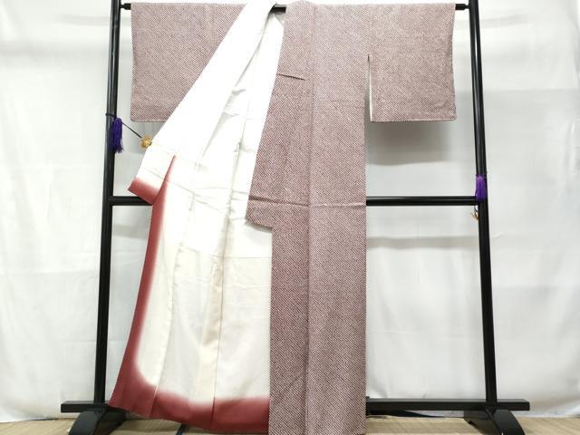 平和屋着物■大変加工の良い総絞り小紋 正絹 逸品 CABD6335fb