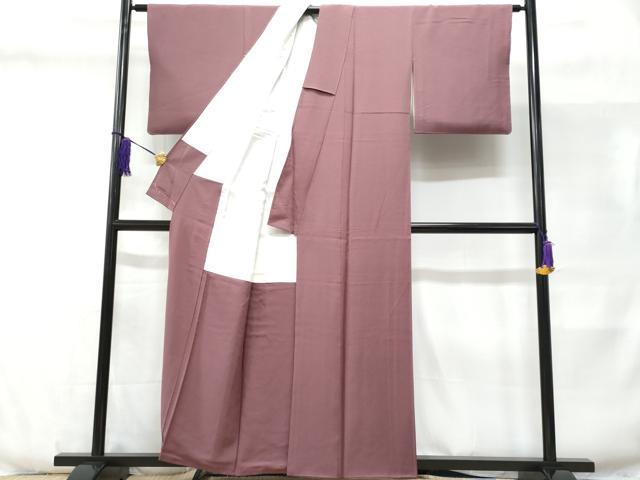 平和屋着物■上質な色無地 薄紫色 反端付き 正絹 逸品 CABD6348fb