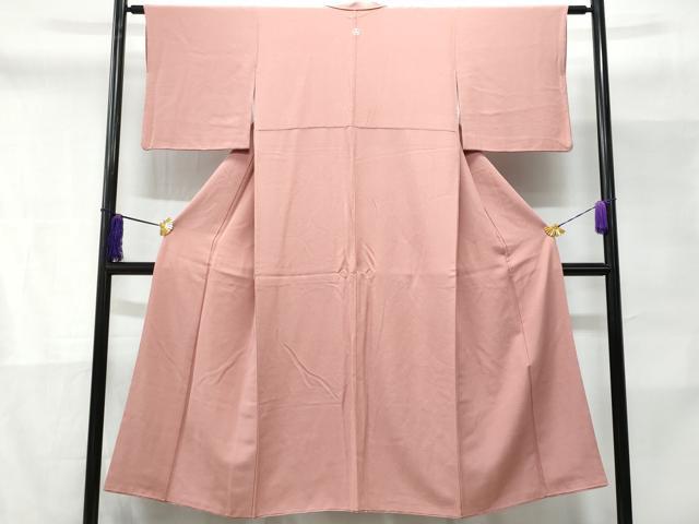平和屋着物■上質な色無地 石竹色 正絹 逸品 CABD6361fb