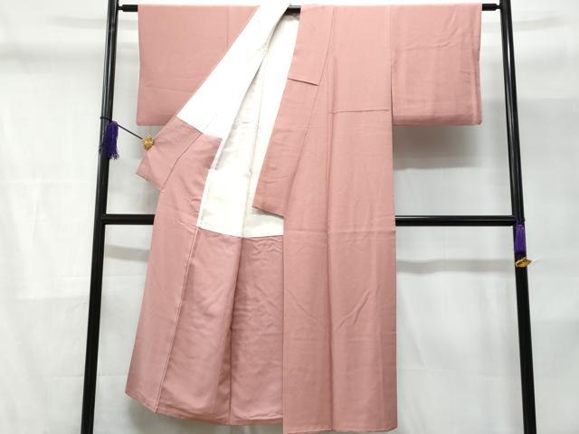 平和屋着物■上質な色無地 石竹色 正絹 逸品 CABD6361fb
