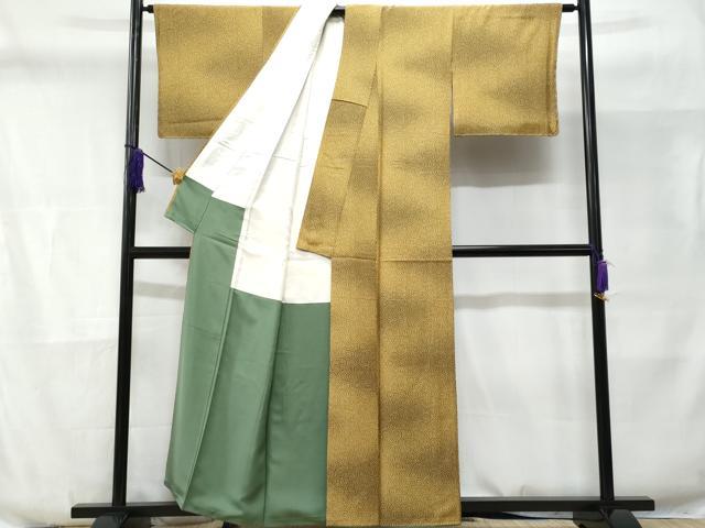 平和屋着物■上質な小紋 渦巻き 暈し染め 正絹 逸品 未使用 CABD6367fb