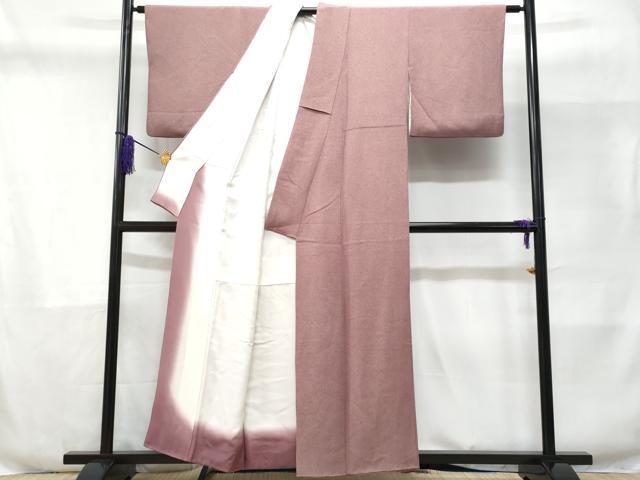 平和屋着物■江戸小紋 作家物 草木染 鮫小紋柄 鬼しぼ縮緬 正絹 逸品 CABD6370fb