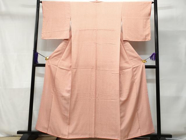 平和屋着物■江戸小紋 麻の葉文様 正絹 逸品 未使用 CABD6400fb