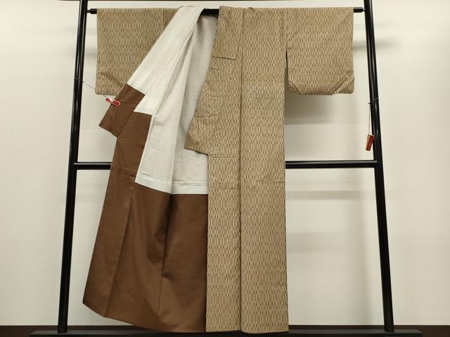 平和屋着物■上質な紬 縞 正絹 逸品 CABD6407oy