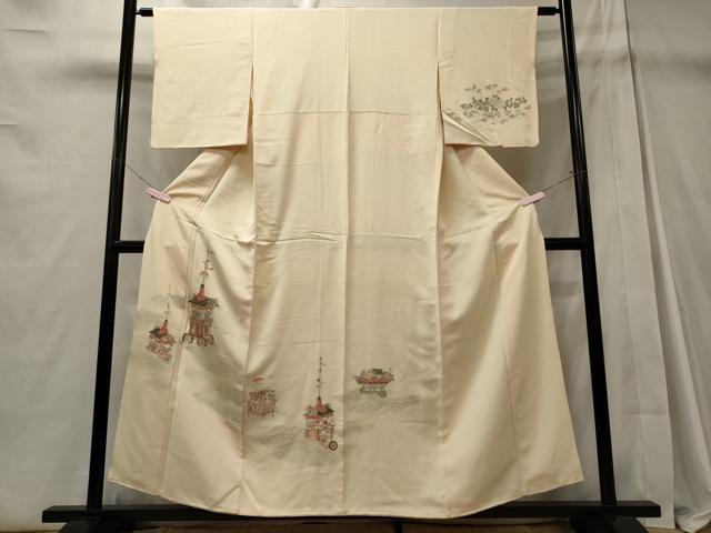 平和屋着物■訪問着 祇園祭 寿光織 金糸 正絹 逸品 CABD6433oy