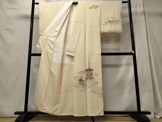 平和屋着物■訪問着 祇園祭 寿光織 金糸 正絹 逸品 CABD6433oy