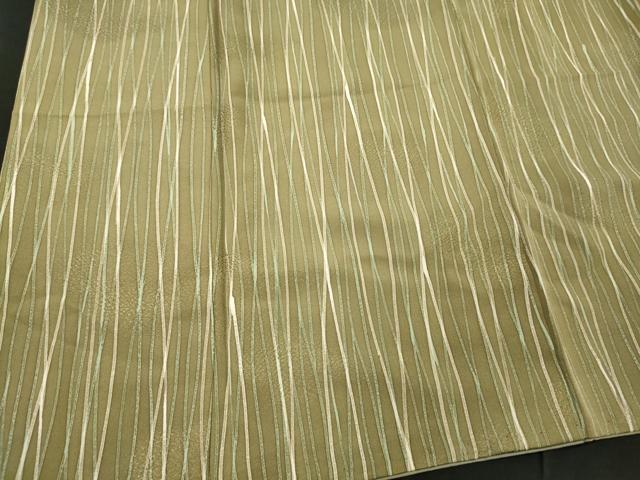 平和屋着物■上質な小紋 ろうけつ染め よろけ縞 正絹 逸品 CABD6459oy