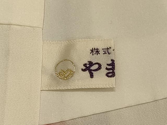 平和屋着物■上質な小紋 草花文 膨れ織 金彩 正絹 逸品 CABD6512oy