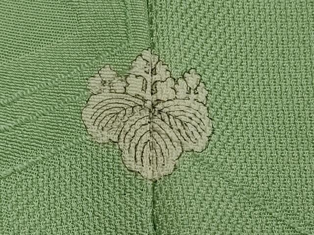 平和屋着物■上質な色無地 亀甲地紋 薄萌葱色 正絹 逸品 未使用 CABD6520oy