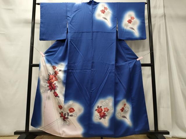 平和屋着物■訪問着 草花文 暈し染め 正絹 逸品 CABD6554oy