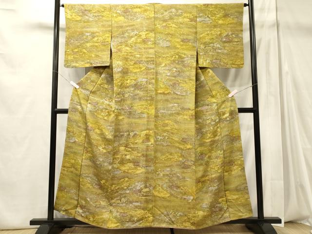 平和屋着物■上質な小紋 風景草木文 正絹 逸品 CABD6586oy