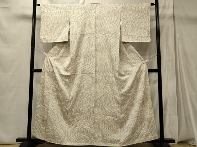 平和屋着物■上質な小紋 幾何学文 正絹 逸品 CABD6593oy