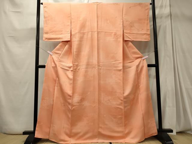 平和屋着物■上質な小紋 鏡裏草花地紋 暈し染め 正絹 逸品 CABD6606oy