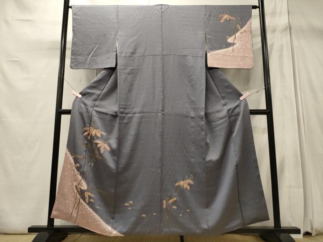 平和屋着物■訪問着 枝葉文 金彩 正絹 逸品 CABD6737oy