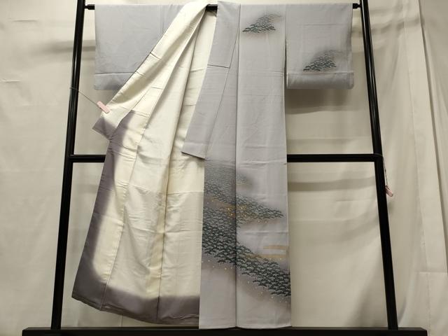 平和屋着物■訪問着 作家物 笠松文 良寛 暈し染め 金彩 正絹 逸品 CABD6771oy