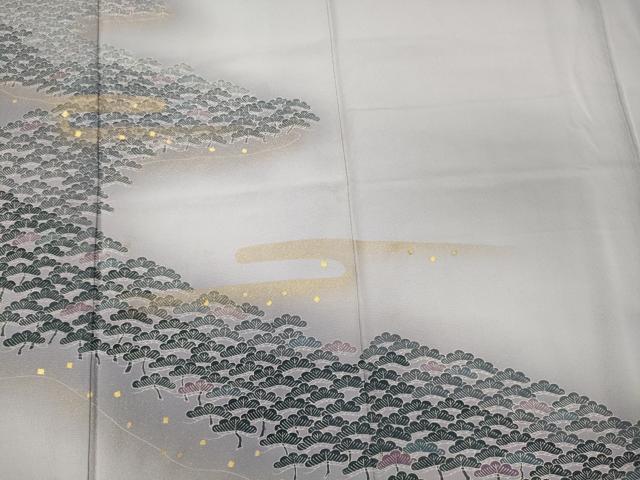 平和屋着物■訪問着 作家物 笠松文 良寛 暈し染め 金彩 正絹 逸品 CABD6771oy