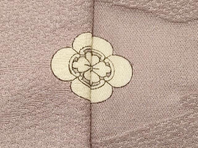 平和屋着物■上質な色無地 霞地紋 紅藤色 正絹 逸品 CABD6772oy