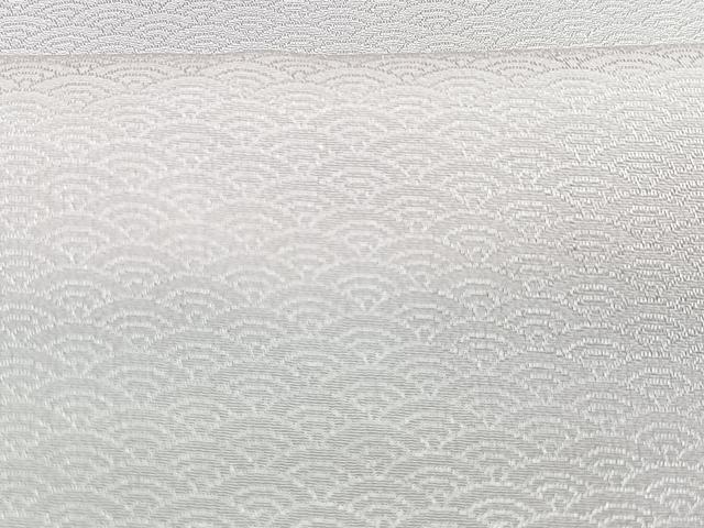 平和屋着物■長襦袢 無双仕立て 青海波地紋 正絹 逸品 CABD6923xe
