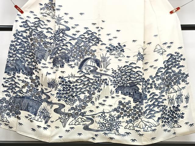 平和屋着物■訪問着 風景文 金彩 正絹 逸品 CABD6938xe