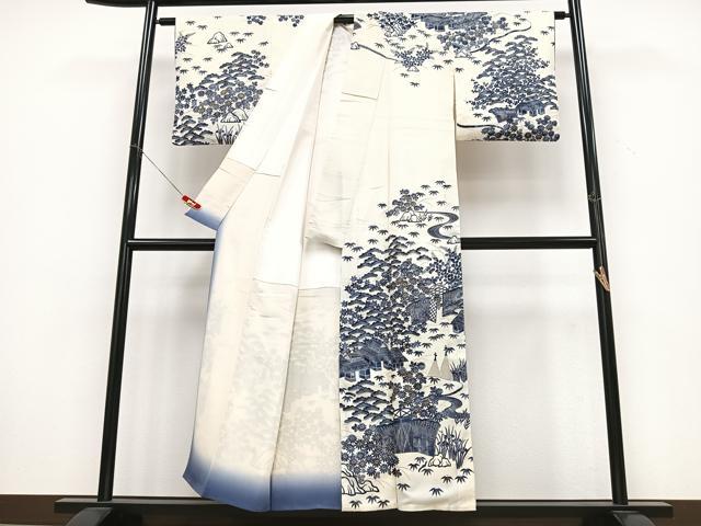 平和屋着物■訪問着 風景文 金彩 正絹 逸品 CABD6938xe
