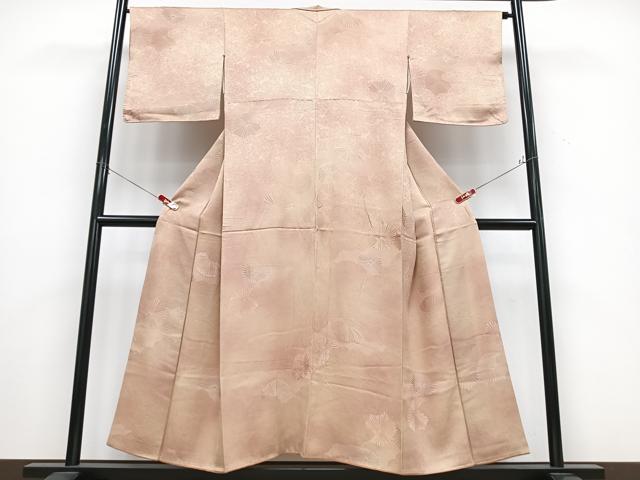 平和屋着物■上質な小紋 地紋起こし 舞菊文 暈し染め 正絹 逸品 CABD6942xe