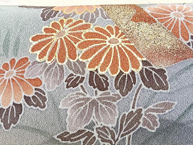 平和屋着物■訪問着 短冊草花文 暈し染め 金彩 正絹 逸品 CABD6949xe