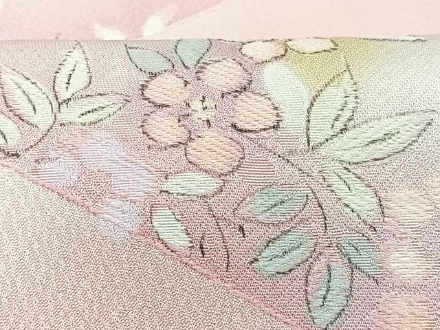 平和屋着物■上質な小紋 地紋起こし 草花文 暈し染め 正絹 逸品 CABD6963xe