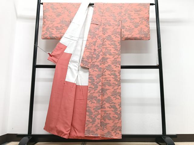 平和屋着物■上質な小紋 籬草花文 正絹 逸品 CABD7072xe
