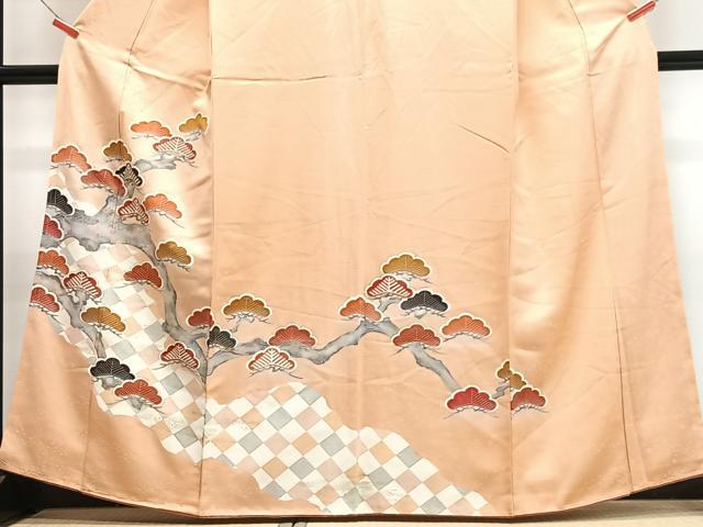 平和屋着物■訪問着 枝松文 金彩 正絹 逸品 CABD7079xe