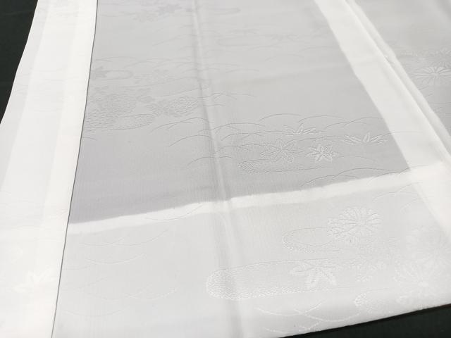 平和屋着物■長襦袢 無双仕立て 芝草花地紋 洗える着物 CABD7098xe