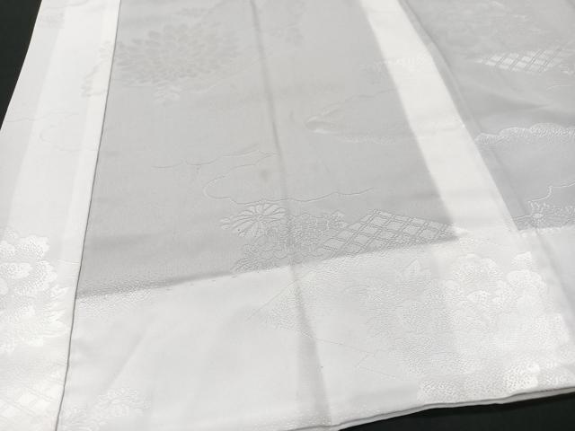 平和屋着物■長襦袢 無双仕立て 草花地紋 洗える着物 CABD7104xe