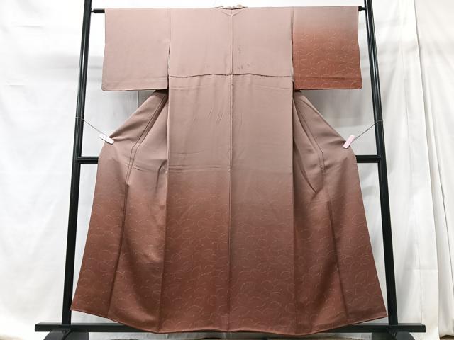 平和屋着物■訪問着 舞葉文 暈し染め 正絹 逸品 CABD7131xe