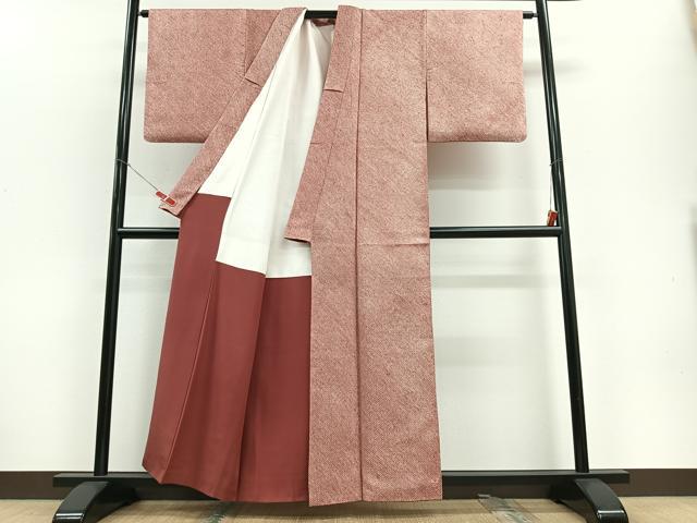 平和屋着物■大変加工の良い総絞り小紋 正絹 逸品 CABD7169xe