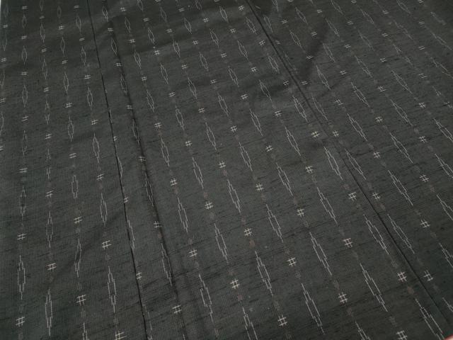 平和屋着物●柿渋紬 自然原手織 吉祥文 証紙付き 正絹 逸品 CABD7240ut