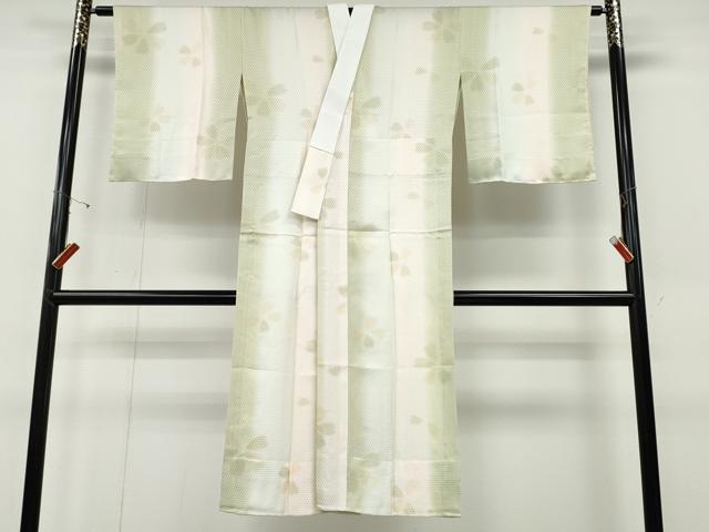 平和屋着物●長襦袢 無双仕立て 舞花文 暈し染め 正絹 逸品 CABD7248ut