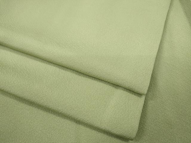 平和屋着物●上質な色無地 若菜色 正絹 逸品 CABD7255ut